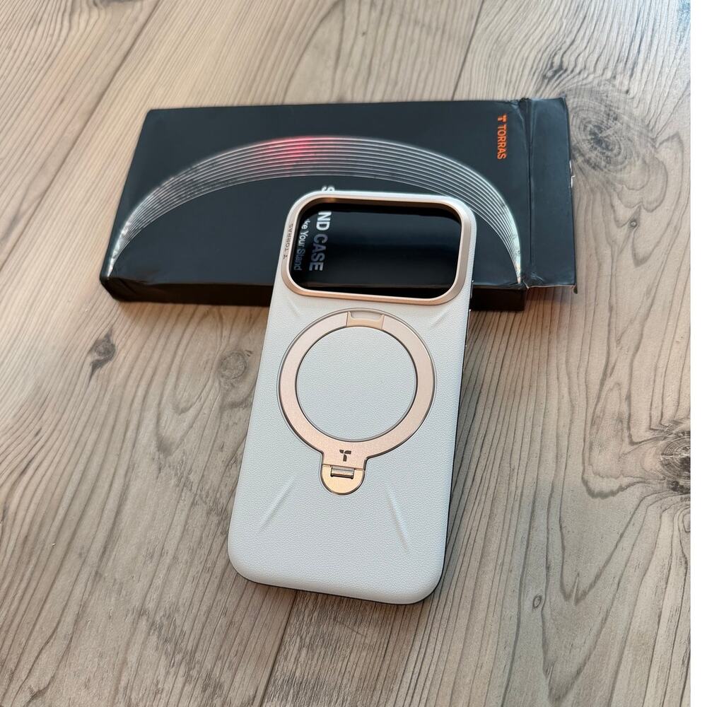 TORRAS Ostand Q3 Silicone Case iPhone 17 Pro MagSafe 360 Stand Dune
